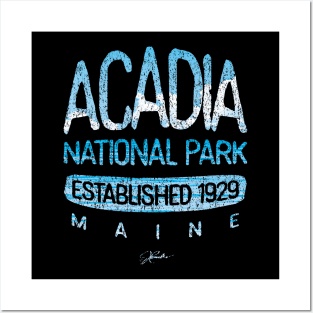 Acadia National Park, Est. 1929, Maine Posters and Art